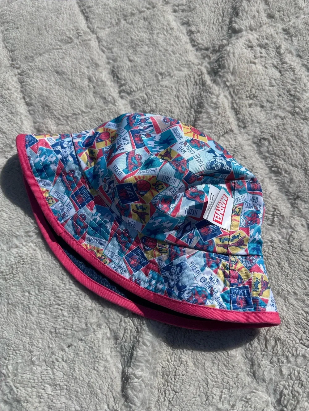 Marvel | Spider-Man Toddler Boys Reversible Bucket Style Swim Hat